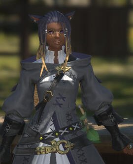 Me in the game "Final Fantasy XIV" bc i dont have time to do a self portrait LMAO